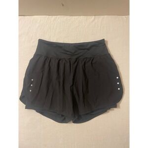 Ksmien Women's Size Small Black Running Shorts Athletic Workout Activewear‎
